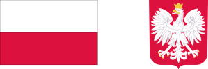 Polish flag and Polish coat of arms
